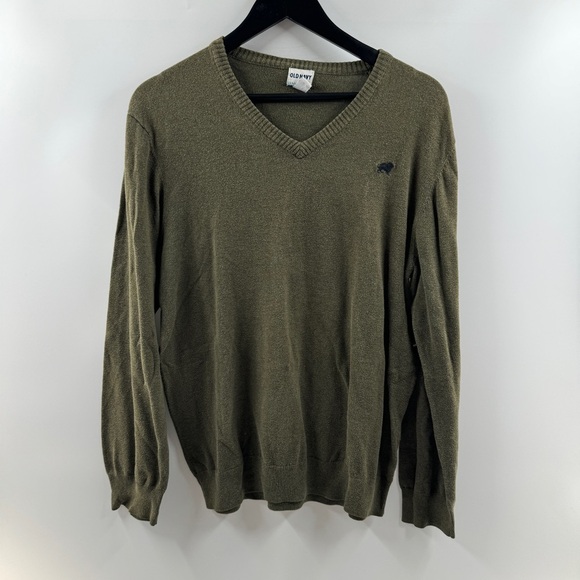Old Navy Other - Old Navy Olive Green V-Neck Sweater Men’s Size Large Long Sleeve